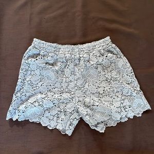 Gold Hawk grey lace shorts